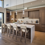 kitchen featuring oak kitchen and high end details